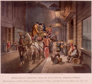Algemeen Postkantoor, Lombard Street, Londen, 1827