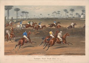 Een van een set van vier: Leamington Grand Steeple Chase ... 1837. Plaat 2. Mr. Christian op Scripton ... door Charles Hunt
