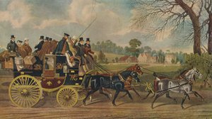 Roadsters, New London Union Coach, c1840, 1929 door Charles Hunt