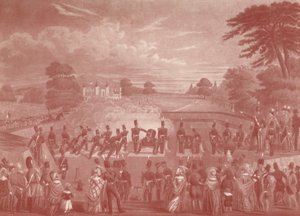 De mortierbatterij in Woolwich door Charles Hunt