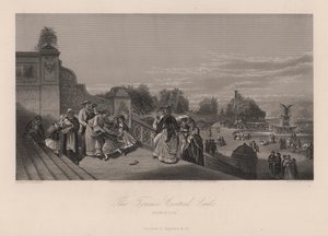 Het Terras, Central Park, New York City, New York, VS