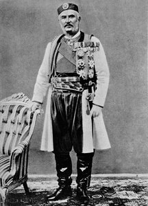 Nicholas I., koning van Montenegro door Charles J. S. Makin