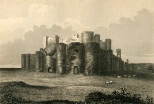 Kasteel van Pevensey in 1737, 1835