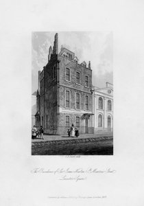 De residentie van Sir Isaac Newton, St Martins Street, Leicester Square door Charles J. Smith