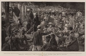 Henley Regatta, de Verlichting na de Dagelijkse Races