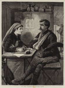 In de Soedan, een brief naar huis
