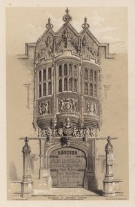 Frontispice voor Old English Mansions, Derde Serie, door C J Richardson