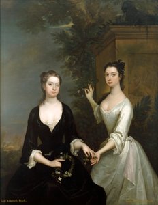 Lady Elizabeth en Lady Henrietta Finch door Charles Jervas
