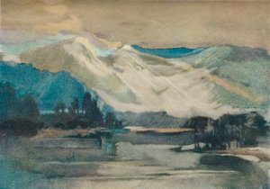 Op het Shuswapmeer, ca. 1911 door Charles John Collings