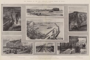 De voortgang van de nieuwe admiraliteitshavenwerken in Dover door Charles John de Lacy