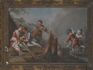 Plezier van de winter door Charles Joseph Dominique Eisen
