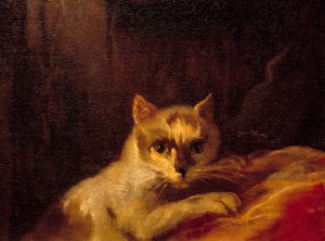 Mademoiselle de Charolais (detail) door Charles Joseph Natoire