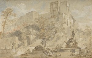 De Fontein van Rome bij de Villa d