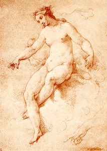 Venus op wolken door Charles Joseph Natoire