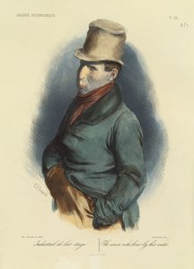 De man die leeft van zijn verstand, nr.28 uit Galerie Physionomique door Charles Joseph Travies de Villiers