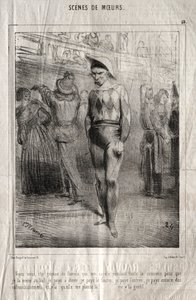 Scènes de moeurs: Voyez vous, cte queuse de Pamela qui me cajole pendant toute la semaine door Charles Joseph Traviès de Villers