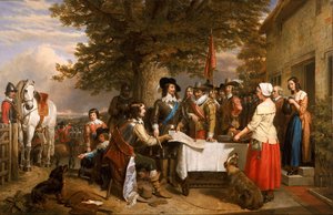 De vooravond van de Slag bij Edge Hill, 1642, 1845
