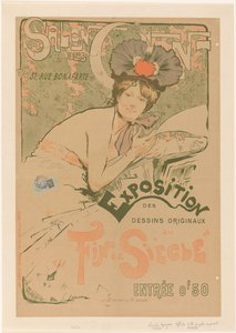 Affiche voor een expositie van de Salon des Cent door Charles Lapierre