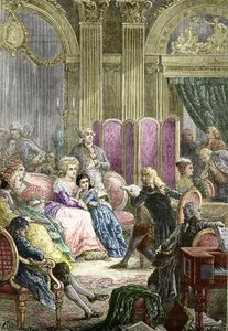De Salon van Suzanne Curchod en Madame Necker door Charles Laplante