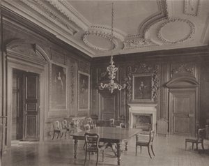 Belton House, Grantham, de Eetkamer door Charles Latham