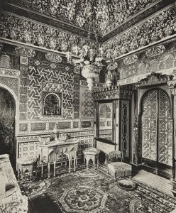 Kleedkamer, Franks Hall, Horton Kirby, Kent, 1894 door Charles Latham
