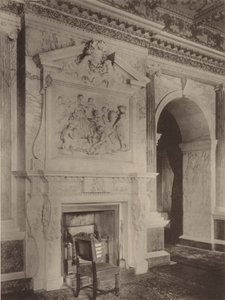 Houghton, Norfolk, Schoorsteenstuk in de Eetkamer door Charles Latham