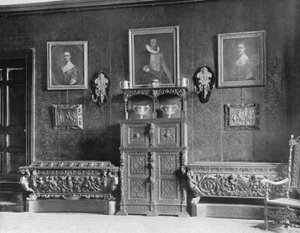 Deel van de eetkamer door Charles Latham