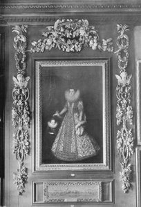Portret van Aartshertogin Isabella in Hampton Court door Charles Latham