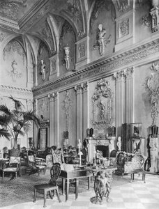 Ragley Hall: De Grote Hal, Noordzijde door Charles Latham