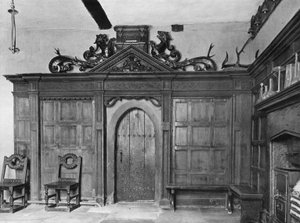 Scherm in de Benedenhal, Datum 1558 door Charles Latham
