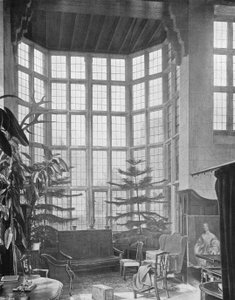 Stanway: Het Grote Raam in de Hal door Charles Latham