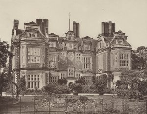 Swateley Hall, Uxbridge, de Tuingevel door Charles Latham