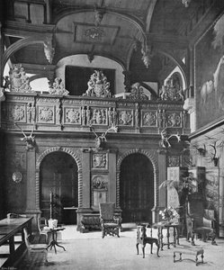 Het scherm en de galerij van de hal door Charles Latham
