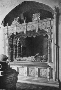 Het graf van de eerste Lord Marney door Charles Latham