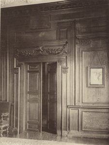 Thorpe Hall, Grantham, Deur en Lambrisering in de Eetkamer door Charles Latham