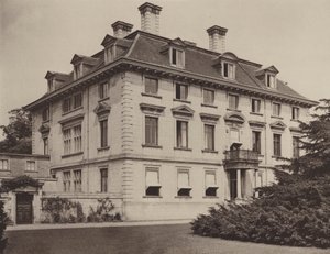 Thorpe Hall, Peterborough, de Zuidgevel door Charles Latham