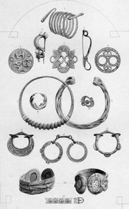 Keltische Relieken. Persoonlijke Ornamenten van Goud en Brons, 1886 door Charles Lawrie