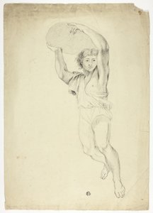 Jongen die Gewicht Draagt door Charles Le Brun