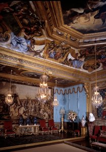Le salon des muses, kasteel van Vaux Le Visomte door Charles Le Brun