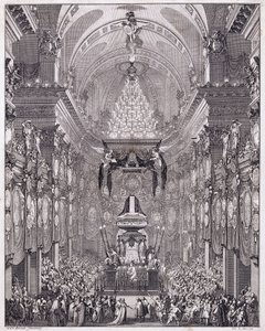 Mausoleum van het Oratoire du Louvre, Rue Saint-Honoré, ter nagedachtenis aan de Franse staatsman Pierre Séguier, mei 1672, ca. 1770-1780 (gravure) door Charles Le Brun