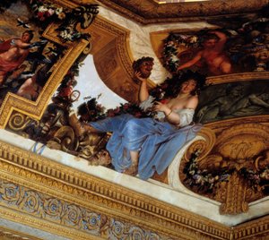 Thalie, een van de Muzen, beschermheilige van komedie en pastorale poëzie (detail)