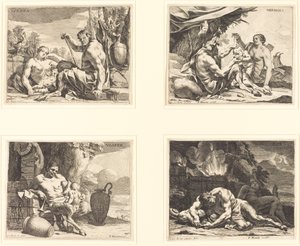 De Vier Tijdstippen van de Dag door Charles Le Brun