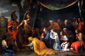 De koninginnen van Perzië aan de voeten van Alexander, ook wel De tent van Darius genoemd door Charles Le Brun