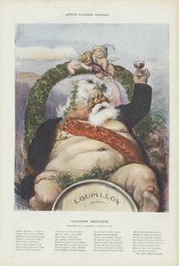Armand Fallieres, wijnmaker. Illustratie voor Le Rire