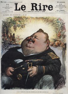 Karel I Koning van Portugal (1863-1908) - Caricatuur door Charles Leandre in 