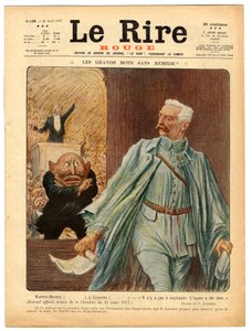 Omslag van "Het Rode Gelach", Satirisch in Kleuren door Charles Leandre