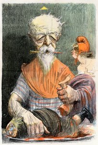 Eugene Henri Brisson (1835-1912), Franse advocaat, journalist en politicus - Cartoon door Charles Leandre (1862-1934) in 