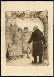 Illustratie van Charles Leandre (1862-1934) - Vliegend blad door Charles Leandre