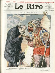Illustratie van Charles Leandre (1862-1934) voor de omslag van Le Lire door Charles Leandre