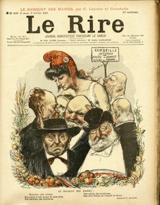 Illustratie van Charles Leandre (1862-1934) voor de Omslag van Le Rire door Charles Leandre